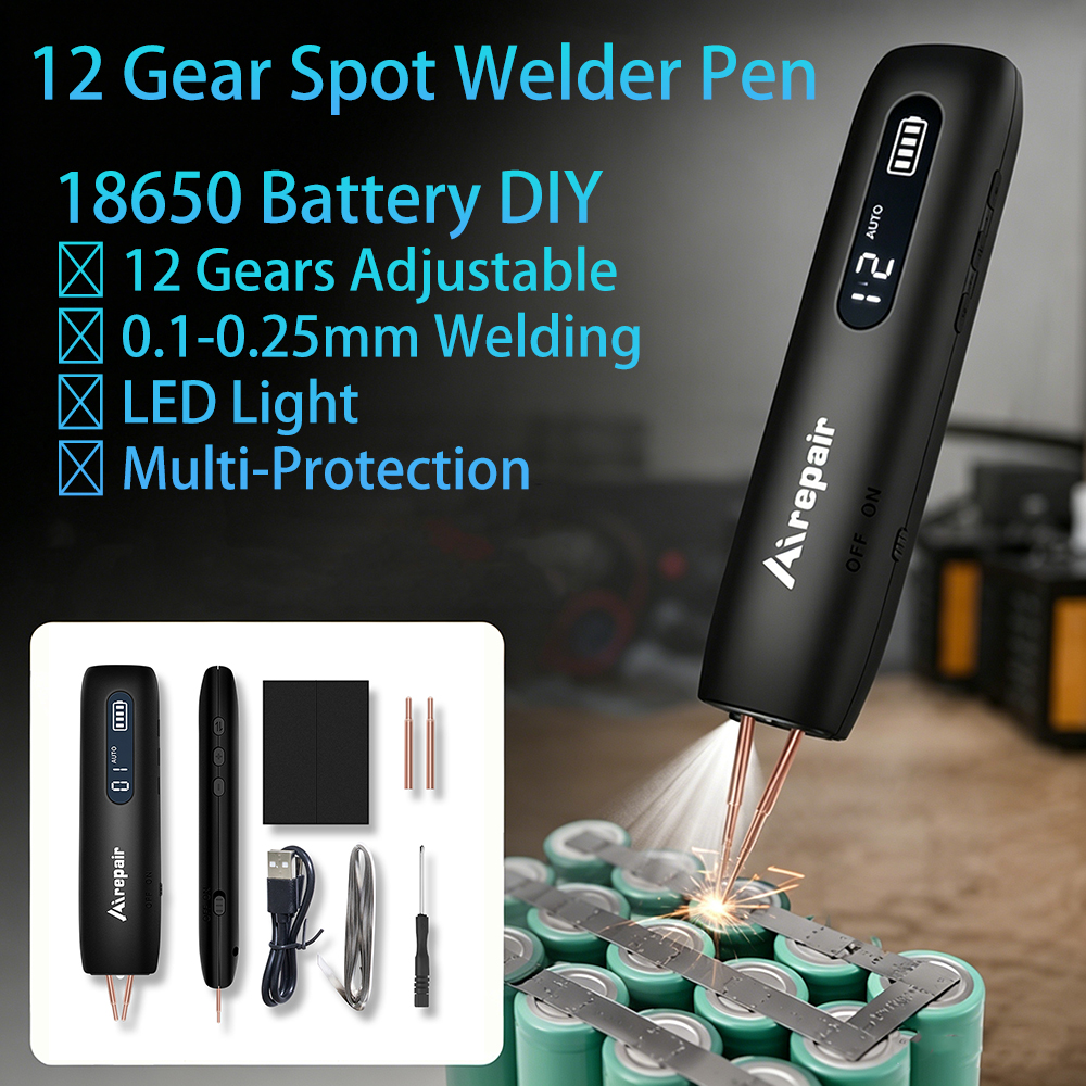 Diy Electronics Spot Welder - 800A Portable Spot Welder 12 Gear,