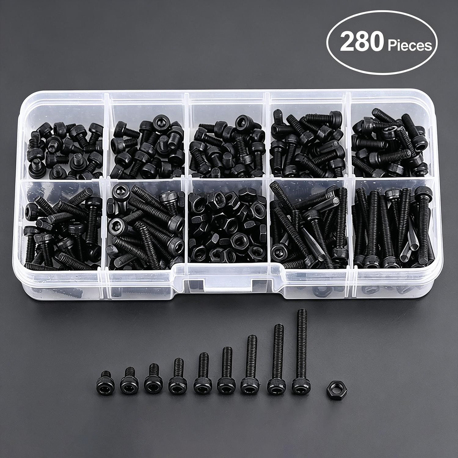 Diy Electronics Tool Kit - M3 Black Hex Socket Head Cap