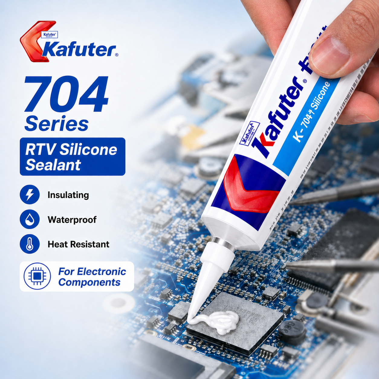 Diy Electronics Motor - 45g Kafuter K-704 Silicone Adhesive RTV