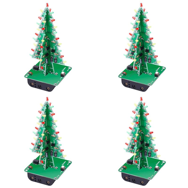 Diy Electronics Circuits - ABWZ-4X DIY Christmas Tree LED Kit