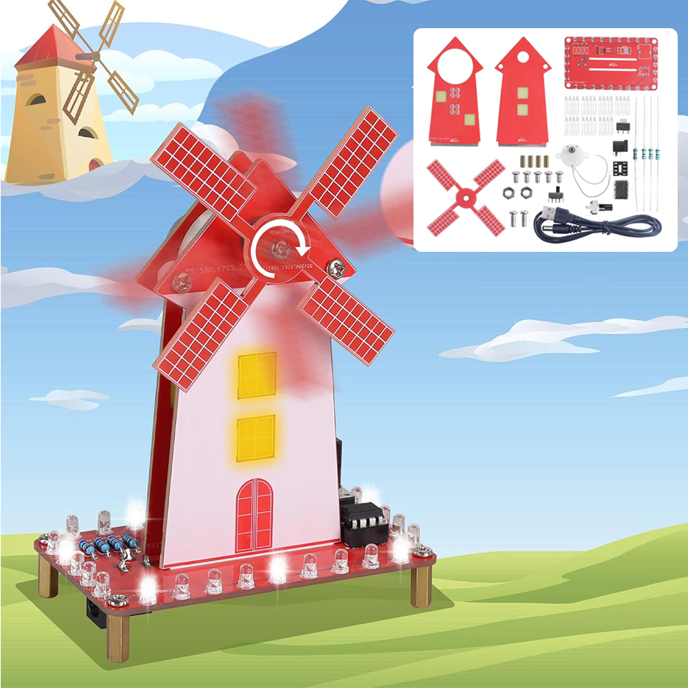 Diy Electronics Projects For Beginners - DIY Windmill Soldering Practice Kit Electronic