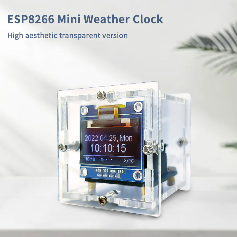 ESP8266 Mini Weather Clock Kit – обзор и цена Diy Electronics Tool Kit