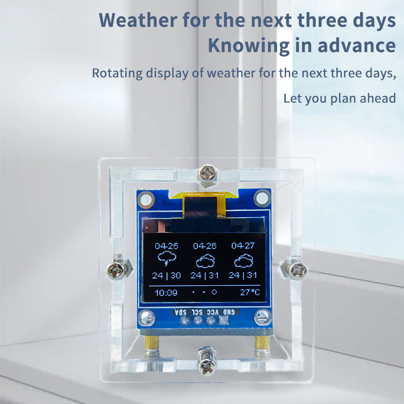 ESP8266 Mini Weather Clock Kit – обзор и цена Diy Electronics Tool Kit