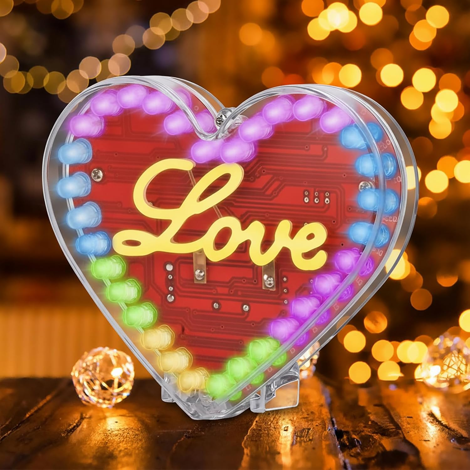 Heart Shaped LED Soldering Kit – обзор и цена Diy Electronics Filament