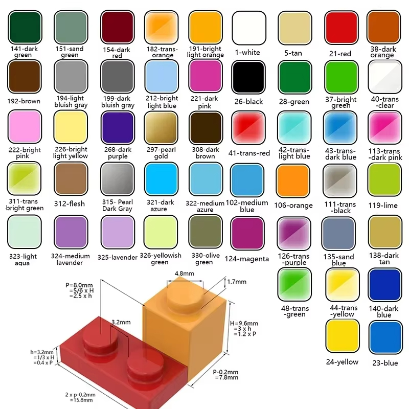 100PCS MOC 2420 Plate 2x2 Buil – обзор и цена Diy Electronics Gift Ideas