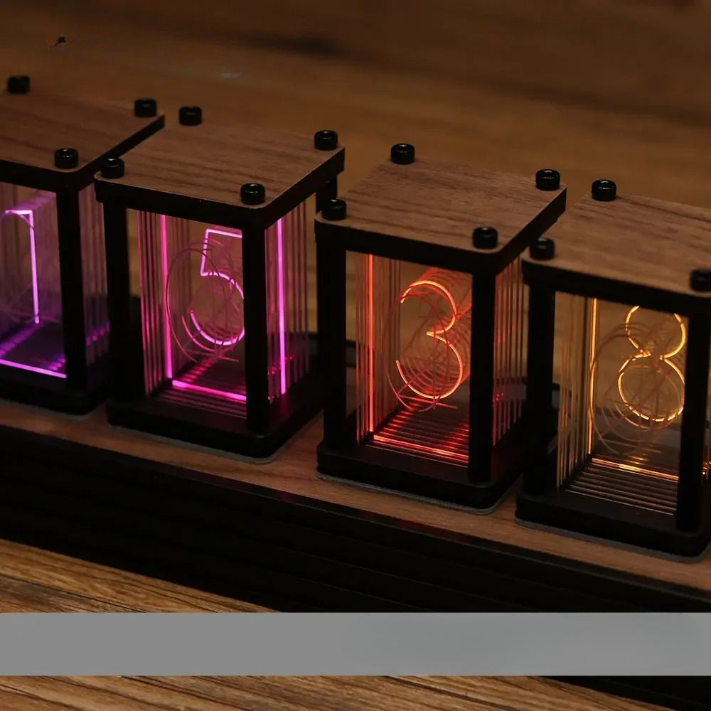 RGB Nixie Tube Clock DIY Table – обзор и цена Diy Electronics Gift Ideas