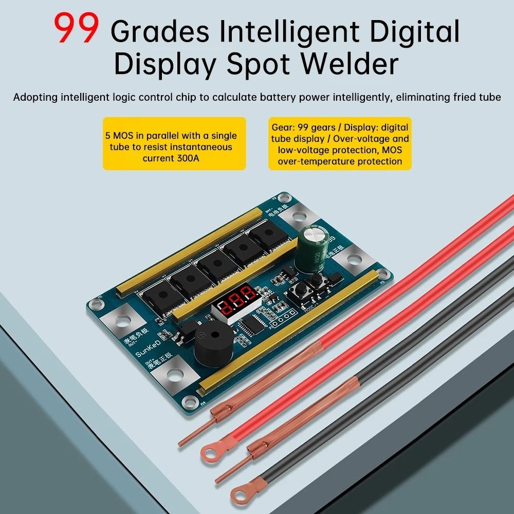 Portable 12V Spot Welder Digit – обзор и цена Diy Electronics Spot Welder