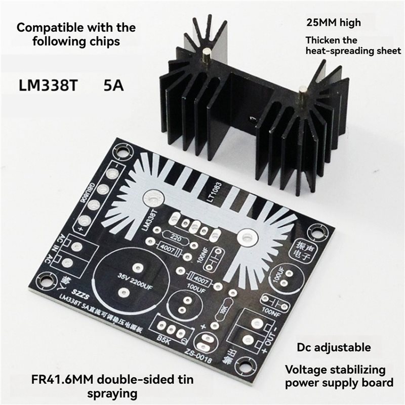 JABS-3X Adjustable Linear Regu – обзор и цена Diy Electronics Filament