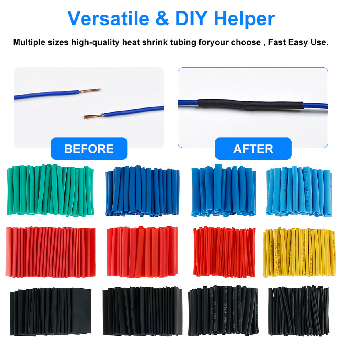 560/750Pcs Heat Shrink Tubing  – обзор и цена Heat Shrink Tubing
