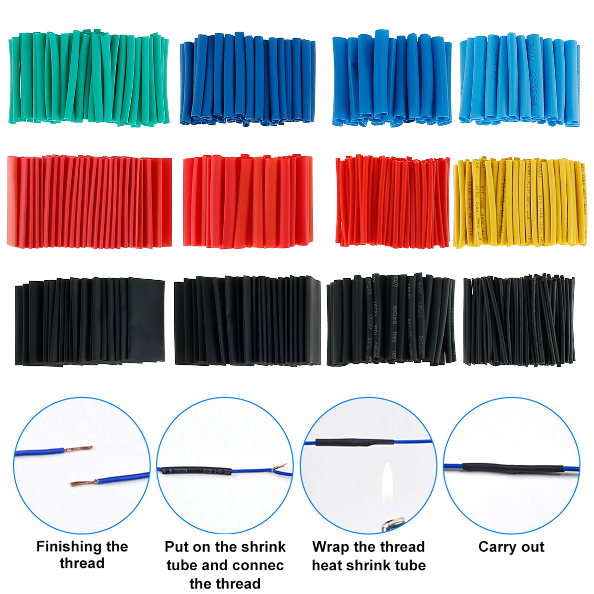 560/750Pcs Heat Shrink Tubing  – обзор и цена Heat Shrink Tubing