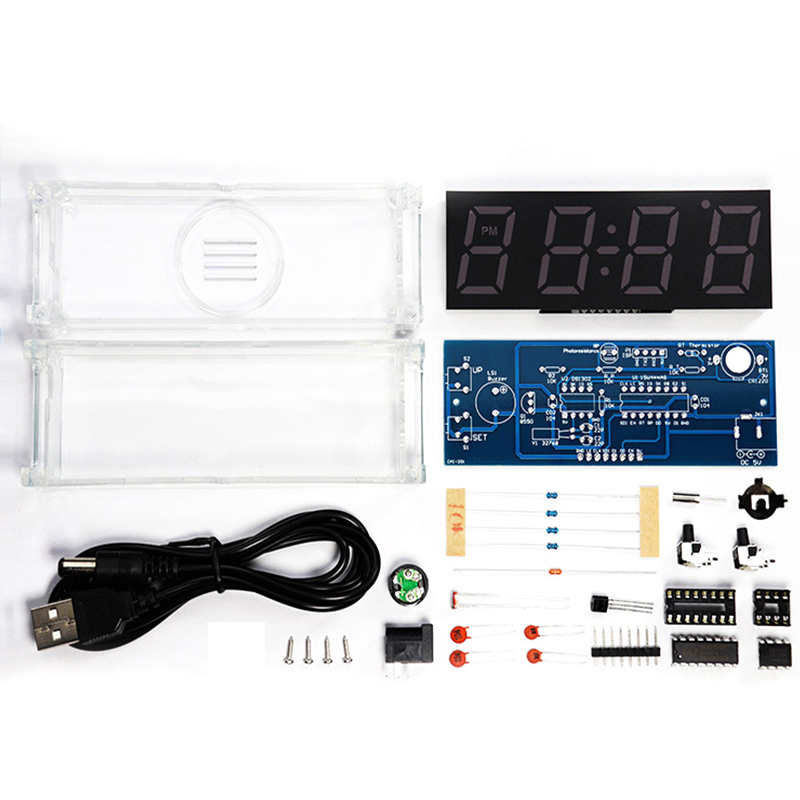 Digital Tube DIY Clock Kit Tem – обзор и цена Diy Electronics Tool Kit