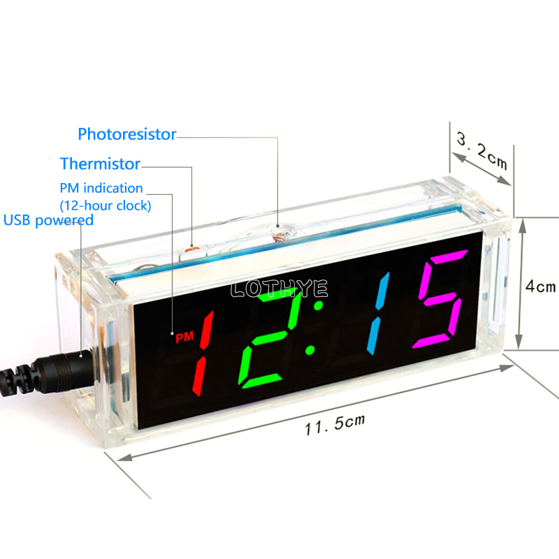 Digital Tube DIY Clock Kit Tem – обзор и цена Diy Electronics Tool Kit