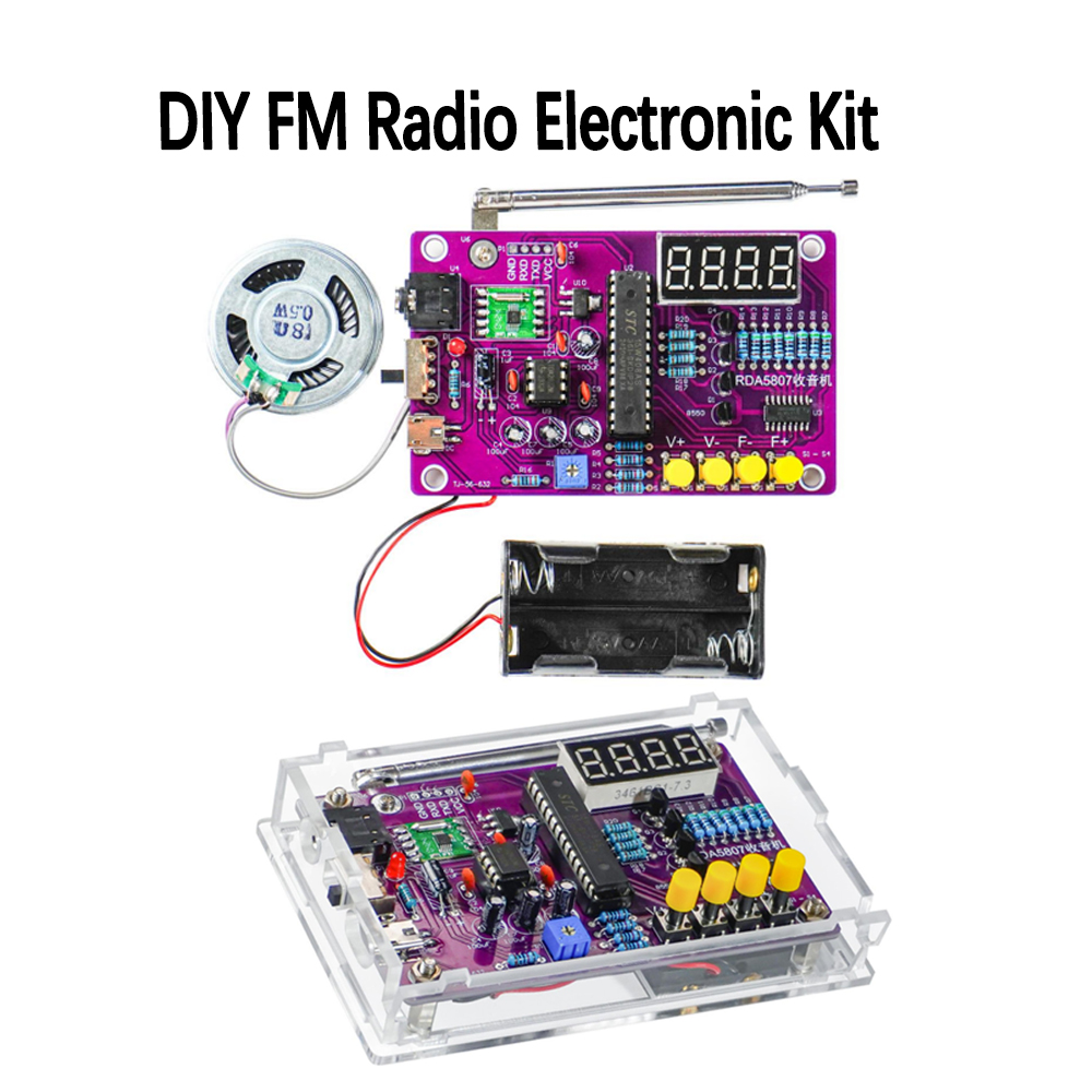 DIY FM Radio Electronic Kit 87 – обзор и цена Diy Electronics Projects
