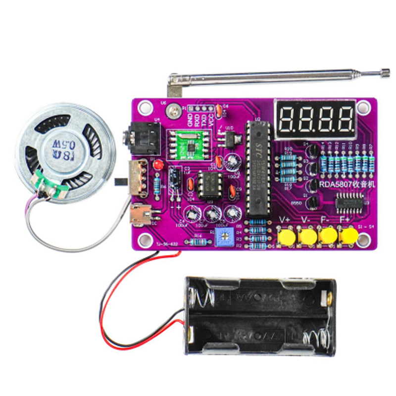 DIY FM Radio Electronic Kit 87 – обзор и цена Diy Electronics Projects