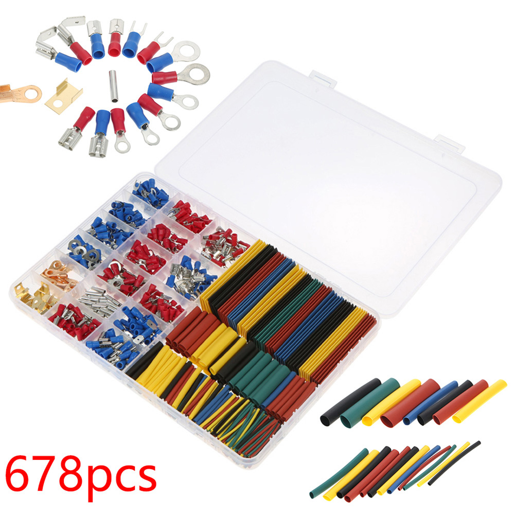 Car Wiring Connector Set 678PC – обзор и цена Heat Shrink Tubing