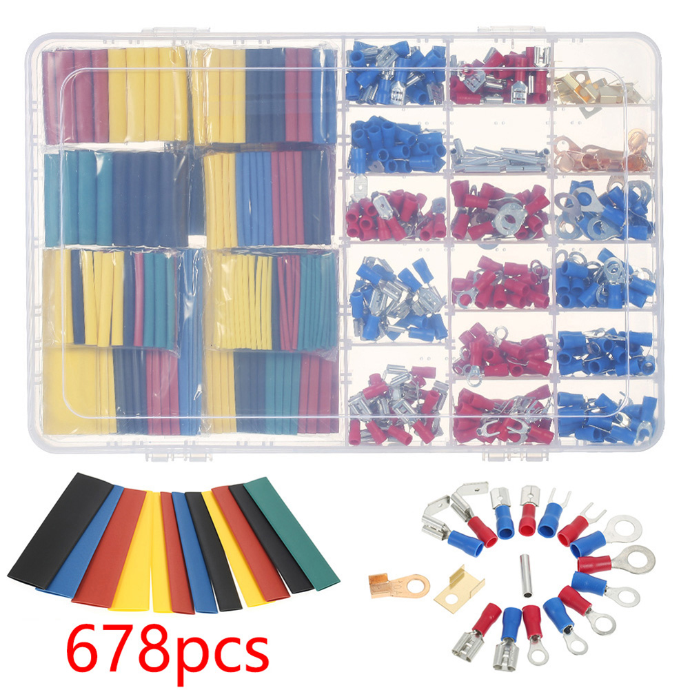 Car Wiring Connector Set 678PC – обзор и цена Heat Shrink Tubing