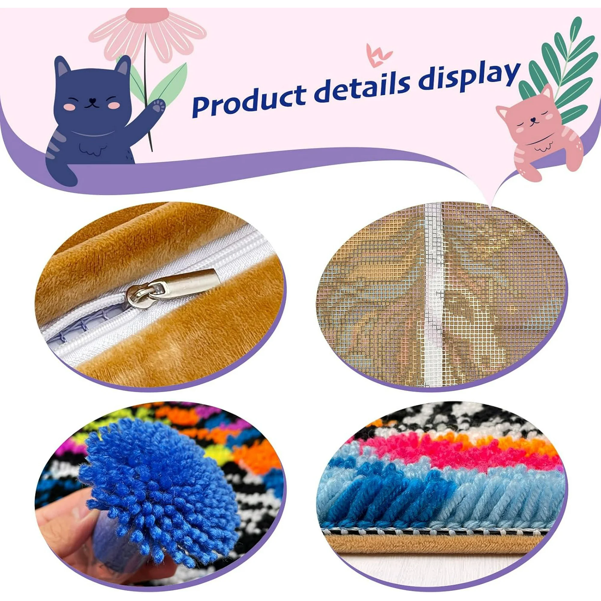 Animals Latch Hook Kits pillow – обзор и цена Diy Electronics Art