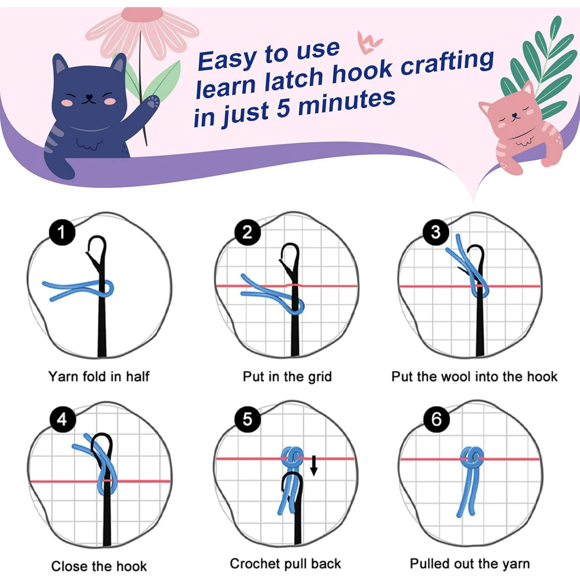 Animals Latch Hook Kits pillow – обзор и цена Diy Electronics Art