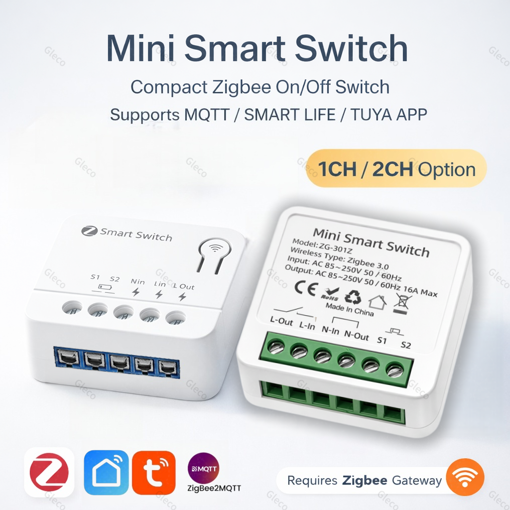 Zigbee TUYA 1/2Gang Mini Smart – обзор и цена Diy Electronic Modules