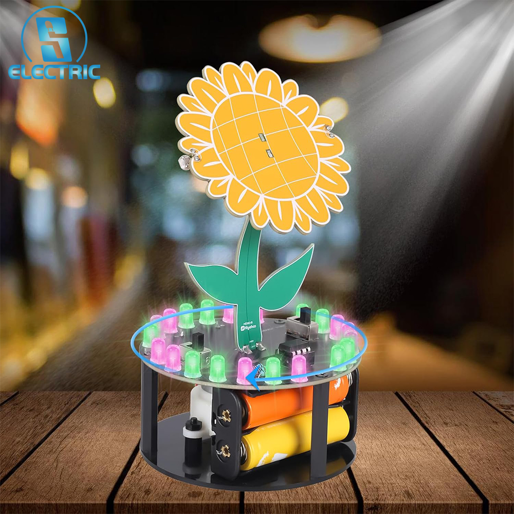 Light Chasing Sunflower Solder – обзор и цена Diy Electronics Gift Ideas
