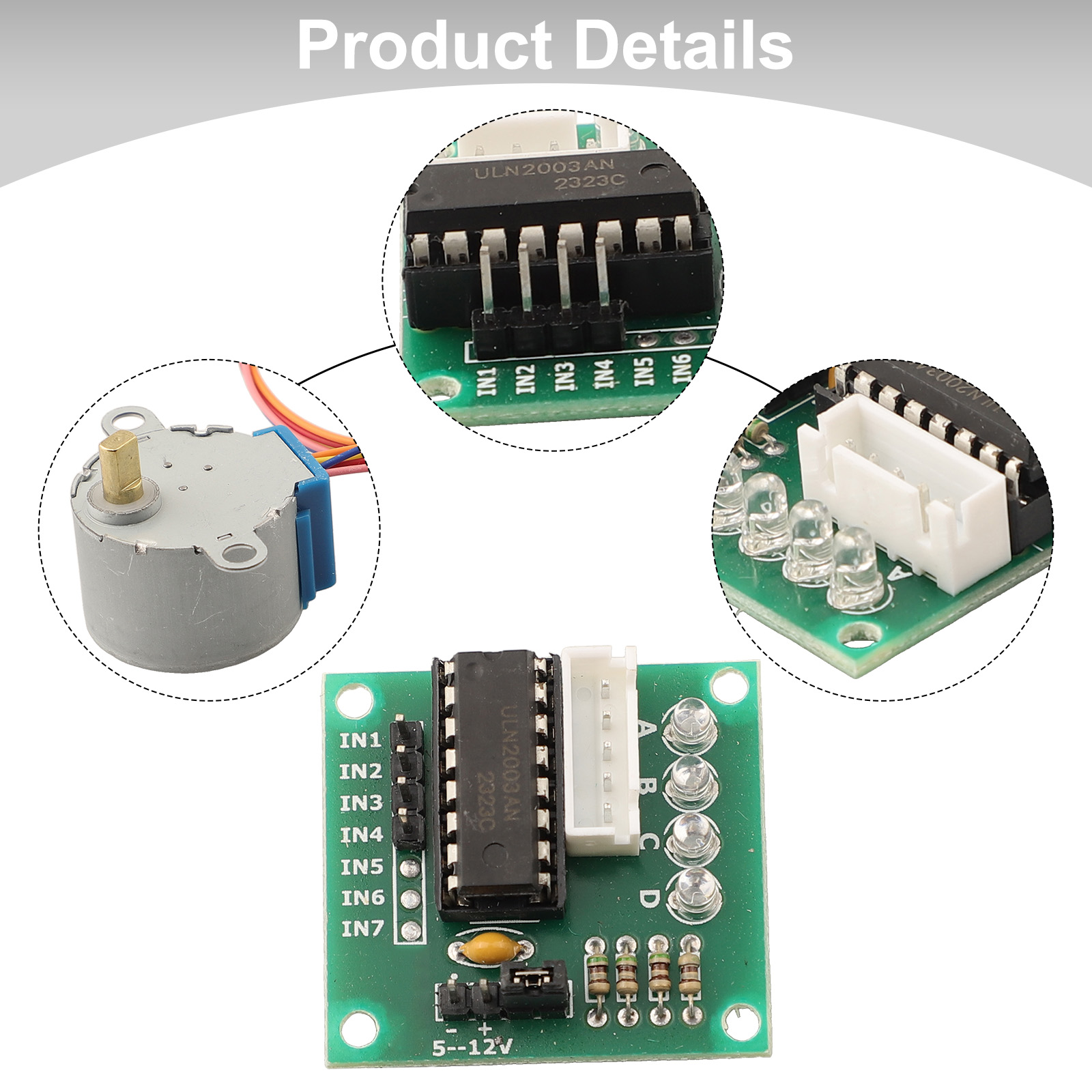 5V 4 Phase Geared Stepper Moto – обзор и цена Stepper Motor 28Byj