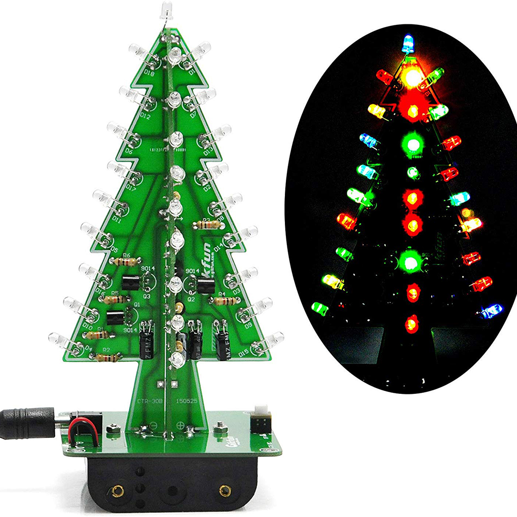 DIY Christmas Tree LED Flash K – обзор и цена Diy Electronics Tool Kit