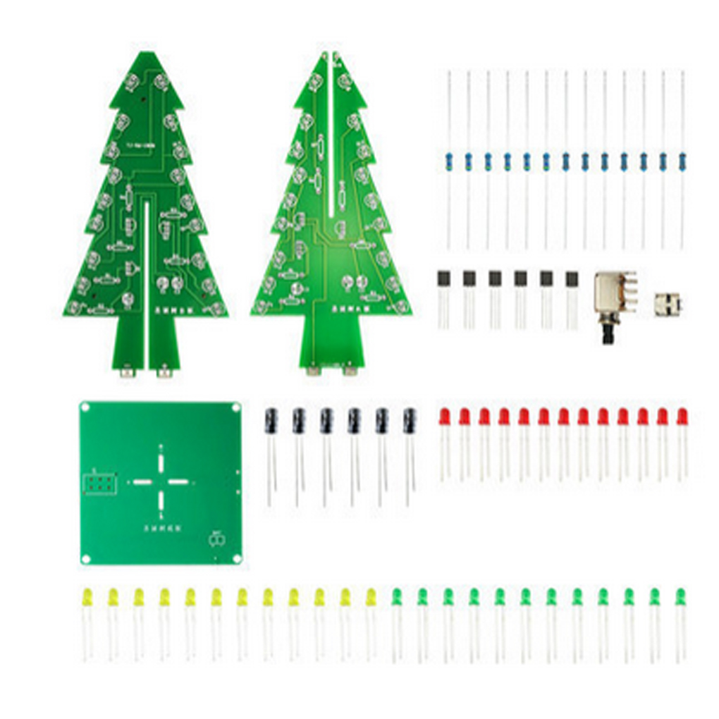 DIY Christmas Tree LED Flash K – обзор и цена Diy Electronics Tool Kit