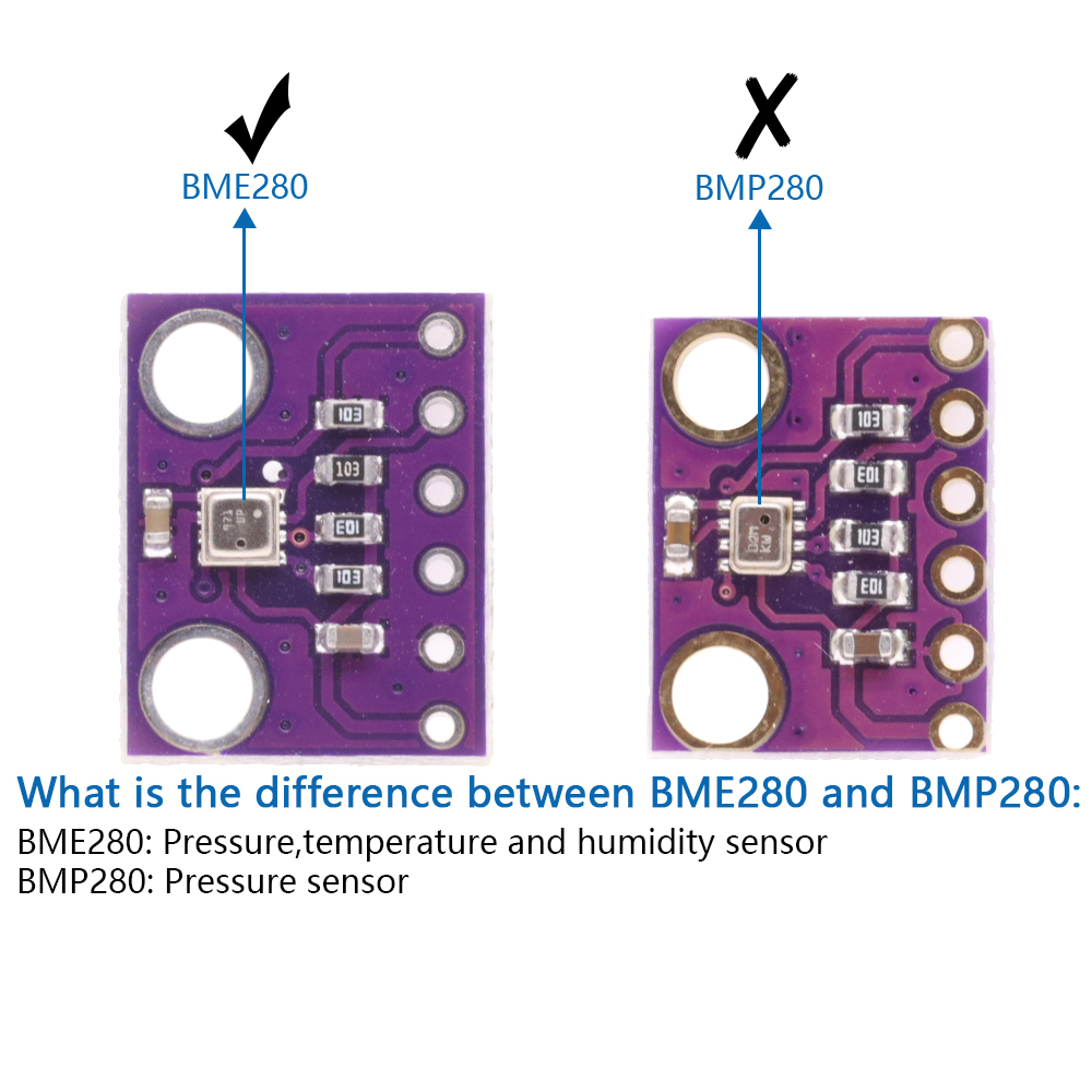 3in1 BME280 3.3V BMP280 5V Dig – обзор и цена Bme280 Humidity Sensor