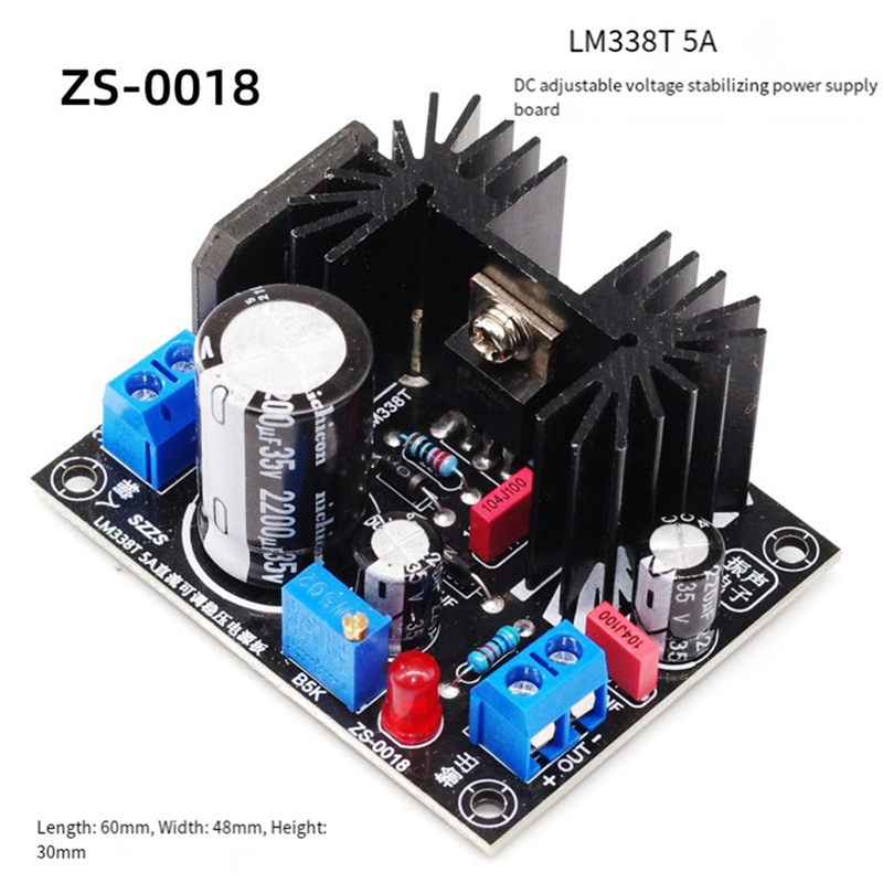 ABVO-LM338 5A Adjustable Linea – обзор и цена Diy Electronics Filament