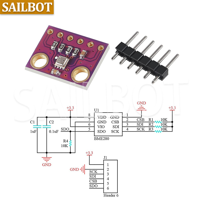 BME280 5V 3.3V Digital Sensor  – обзор и цена Bme280 Humidity Sensor