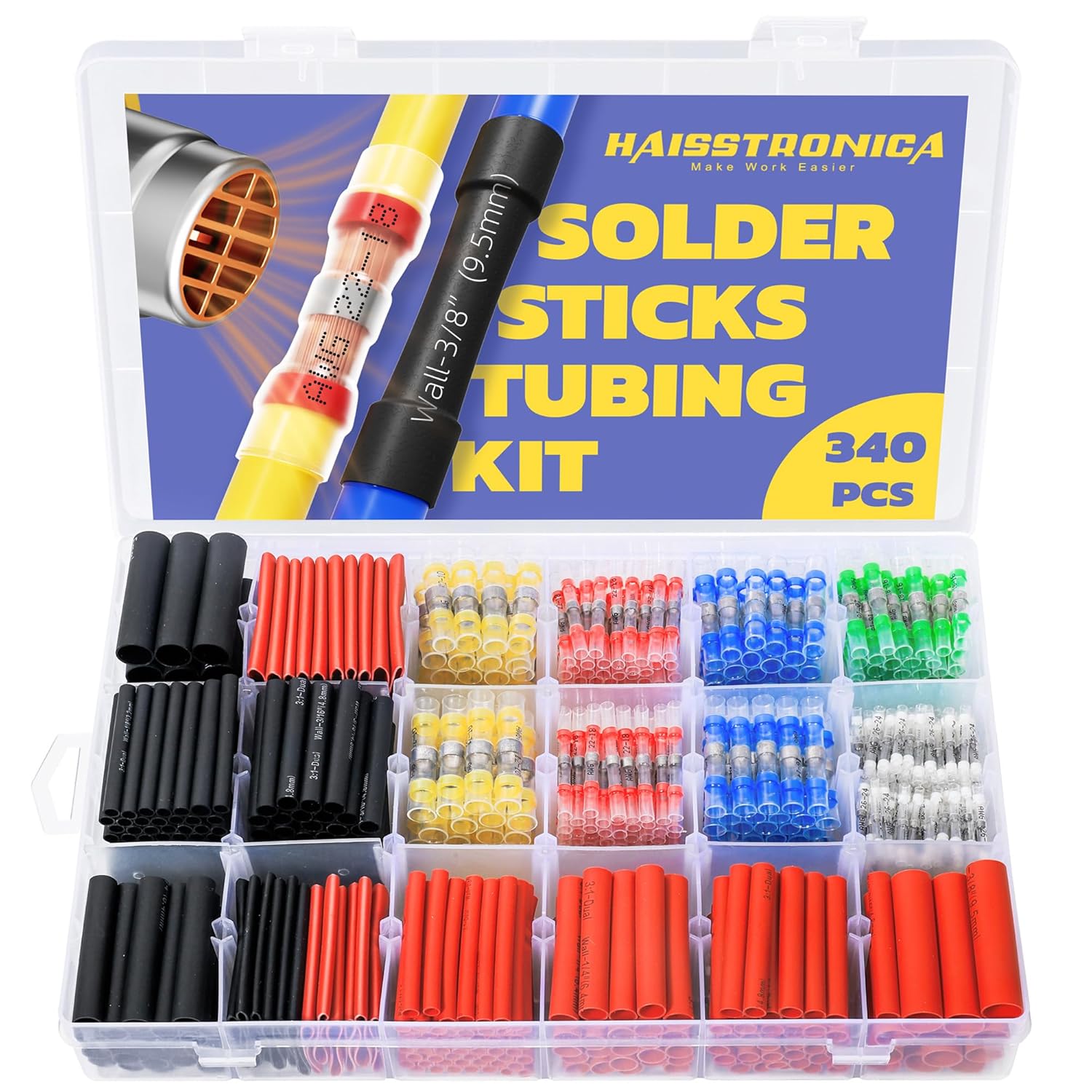 340PCS Solder Seal Wire Connec – обзор и цена Heat Shrink Tubing