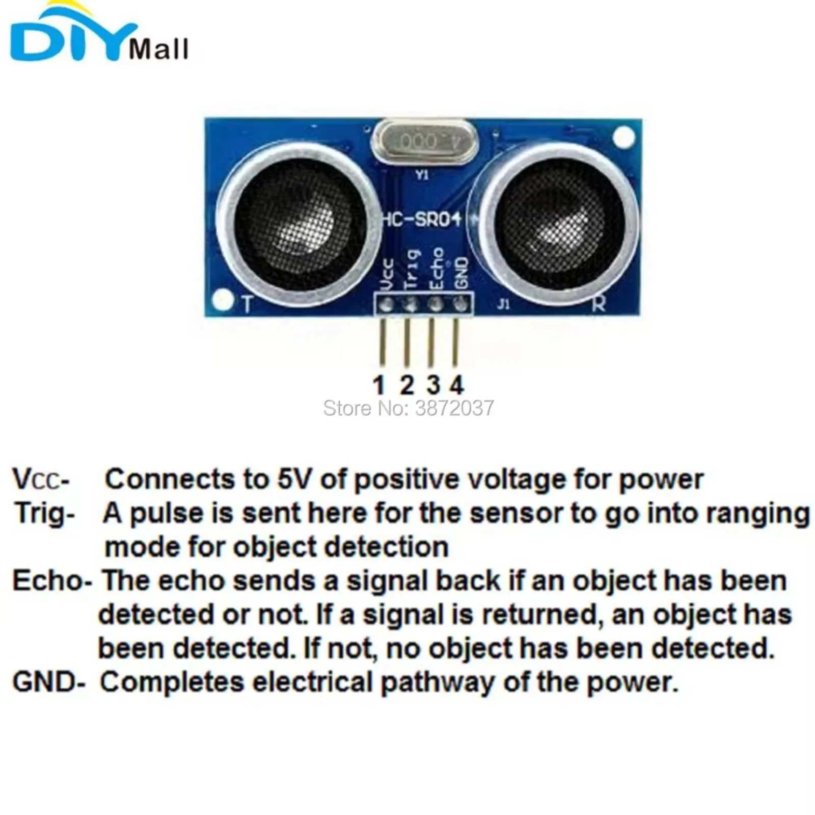 DIYmall HC-SR04 Ultrasonic Sen – обзор и цена Ultrasonic Sensor Hc