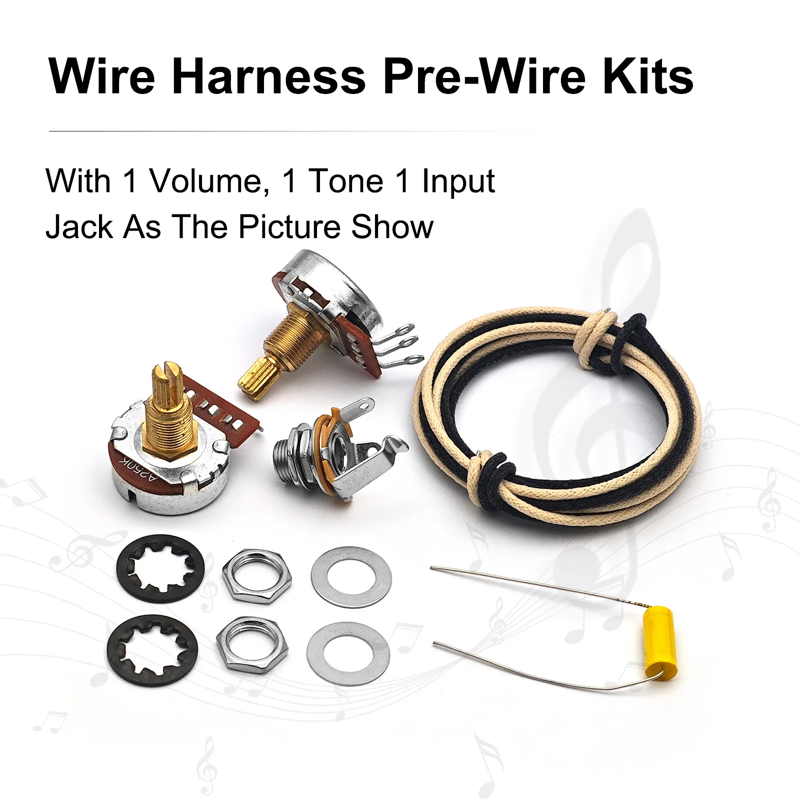 Bass Guitar Wiring Harness 1 V – обзор и цена Diy Guitar Electronics Kit