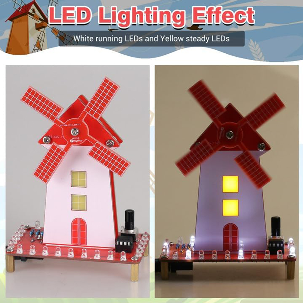 DIY Windmill Soldering Practic – обзор и цена Diy Electronics Projects For Beginners